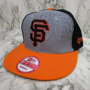 New Era 9FIFTY Snapback San Francisco Giants hat Orange Black Silver